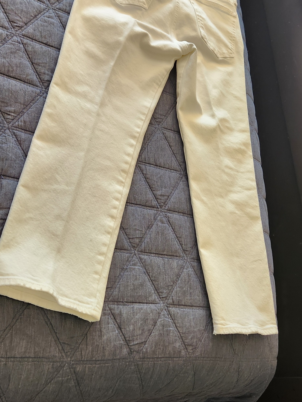 Lucky Brand Off-White Wide-Leg Jeans